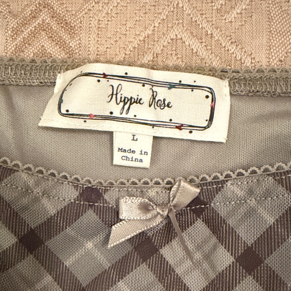 Hippie Rose Juniors' Sage Plaid Maxi Skirt/NWT/L - Picture 6 of 14
